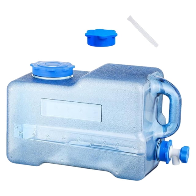 Decodeary Cam Water Container Large Water Storage Jug for RV Emergency Backpacking 15L Blue 19L