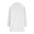 thumbnail image 6 of QATAINLAV Winter Coats for Women Fashion Horn Button Long Jackets Fleece Sherpa Lined Warm Pea Coat Outerwear, White, S, 6 of 6