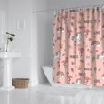 thumbnail image 2 of Pink Unicorn Flamingo Pattern Shower Curtain 84"x72" ,Bathroom Decorative Shower Curtains Set with 12 Hooks,Modern Waterproof Washable Shower Curtain, 2 of 6