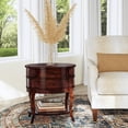 thumbnail image 2 of Butler Specialty Company Jarvis Table d'Appoint Ovale en Bois à 2 Tiroirs - Brun Terre d'Ombre, 2 of 8