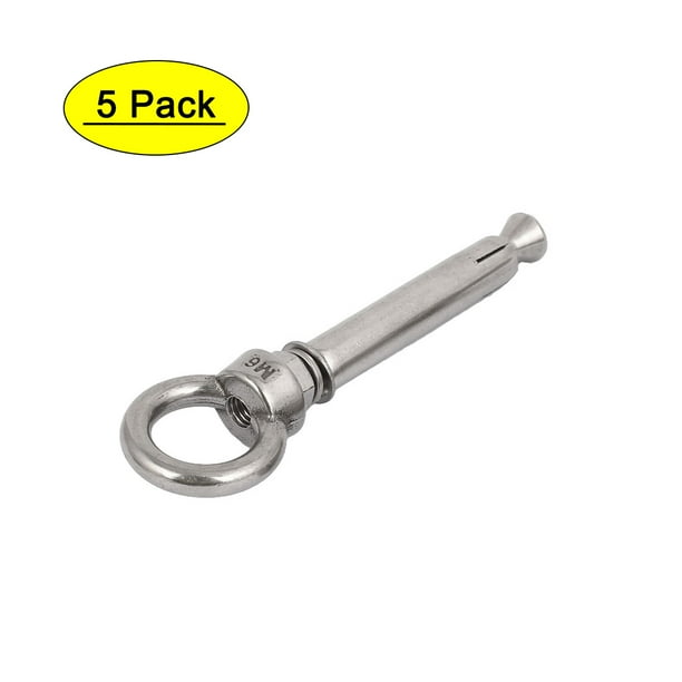 M6x70mm 304 Stainless Steel Expansion Screw Closed Hook Anchor Bolt