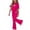 Hot Pink, variant on Girls Summer Outfit Sets, Short Sleeve Gifts Casual Kids' Casual Clothing Sets Purple Size 7-8