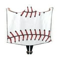 thumbnail image 1 of HATIART Hooded Blanket Baseball Print Wearable Blanket 50x60 Inch Comfotable Hooded Throw Wrap, 1 of 3
