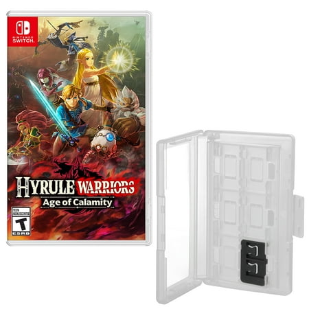 Hyrule Warriors: Age of Calamity with 12 Game Caddy for Nintendo (Best Selling Nintendo Dsi Games)