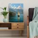 thumbnail image 5 of Qisvanset Sheepdog Watercolor Canvas Print 12x16 Inch Cafe Art, 5 of 8