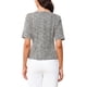 thumbnail image 3 of Blusa de trabajo de manga corta y cuello redondo para mujer, color caqui, talla M, 3 of 6