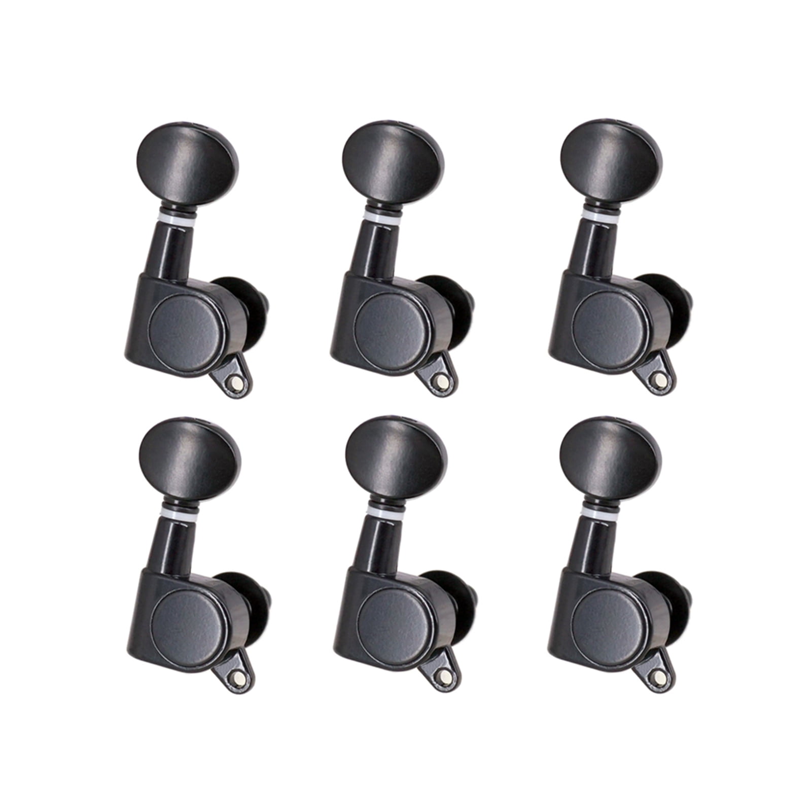 6Pcs Heavy Duty & Durable Acoustic Guitar Tuning Pegs Chrome Tuners Machine Heads Perfect Replacement For Your Tired Old Machine Heads 