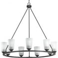 thumbnail image 3 of P400016-143-Progress Lighting-Debut - Chandeliers Light - 9 Light in Farmhouse style - 36 Inches wide by 34.5 Inches high-Graphite Finish, 3 of 16