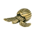 thumbnail image 2 of Estatua de tortuga pequeña, adorno de latón, escultura, decoración del hogar, mascota de té, figura de animal para sala de estar, estantería, escritor, 2 of 7