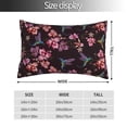 thumbnail image 2 of Salouo Humming Bird And Tropical Pattern Pillow Cases,1PC Pillow Covers with Envelope Closure Decorative Pillow Case for Bed Couch,Pillows Not Included-16"x24", 2 of 6