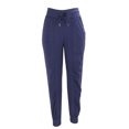 thumbnail image 1 of Pantalones deportivos para correr, poliéster, secado rápido, transpirables, con cordón, para entrenamiento físico, azul marino, XL, 1 of 14