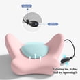 thumbnail image 6 of Hyknon Adjustable Inflatable Lumbar Support Pillow, Cute Lower Back Support Cushion, Memory Foam Back Pillow Desk Chair Cushion, Improved Posture Backrest Support Pad for Office Chair Car Home, Pink, 6 of 7