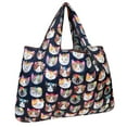 thumbnail image 1 of allydrew Bolsa de comestibles reutilizable de nailon plegable grande, Crazy Cats, 1 of 5