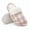 Khaki, variant on Knivor Plaid Scuff Slippers for Women Fuzzy Cuff Plush Lined House Slippers Non‑Slip Warm Indoor‑Outdoor Winter Home Shoes for Gift