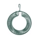 thumbnail image 5 of Comedero para pájaros con forma de corona de cacahuete colgante y gancho de metal portátil para ardillas Verde, 5 of 9