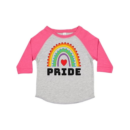 

Inktastic Pride Rainbow with Heart Gift Toddler Boy or Toddler Girl T-Shirt