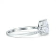thumbnail image 2 of Teardrop Pear Art Deco Engagement Ring Simulated CZ 925 Sterling Silvern Size 6, 2 of 5