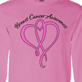 thumbnail image 4 of Inktastic Breast Cancer Awareness with Pink Ribbon Heart Long Sleeve T-Shirt, 4 of 5