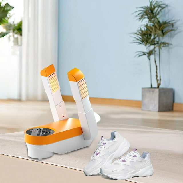 Secador de botas,Secador de botas de trabajo portátil eléctrico para el hogar,Secador de zapatos plegable de 2 tubos con temporizador y soplador de calor,Calentador de botas,secador de