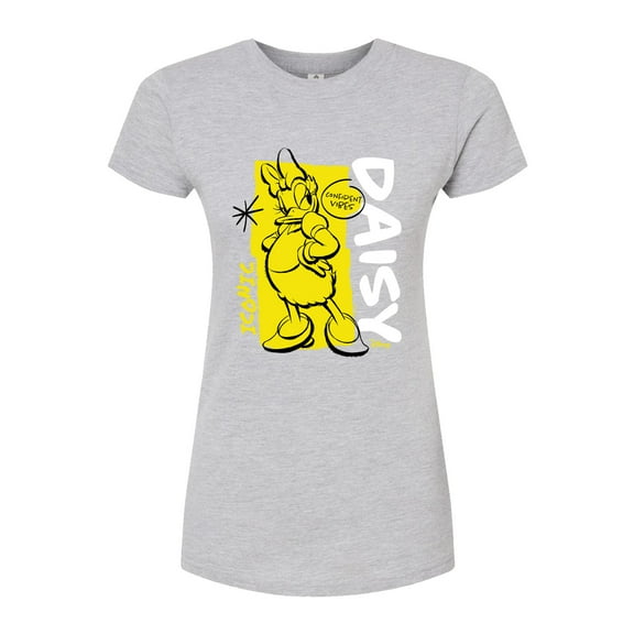 Disney - Daisy Confident Vibes - Juniors Fitted Graphic T-Shirt