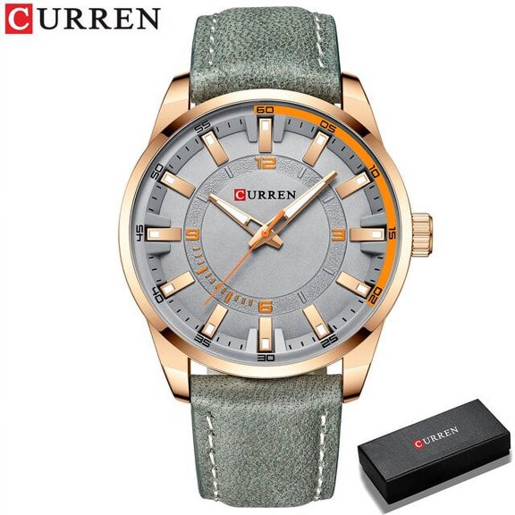 Watches Man CURREN Top Brand Fashion Strap Quartz Wristwatch For Men 2021 Waterproof Clock Male Casual Leather