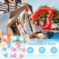 thumbnail image 3 of Flotador inflable para piscina FYSUIMU, 4 unidades, clásico a rayas, 30 x 14 cm, 3 of 7
