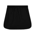 thumbnail image 4 of Scyoekwg Girls Skirts Comfy Elastic Waist Pleated Skirt Casual Baggy Pants Summer Fashion Solid Color Black 5-6 Years, 4 of 8