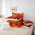 thumbnail image 4 of YST Fall Pumpkin Cartoon Comforter Set Harvest Season Bedding, King (7 Count), 4 of 4