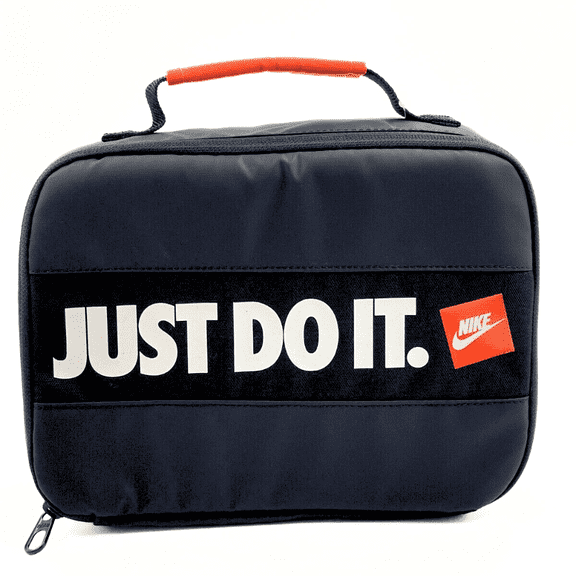 Nike Just Do It Bumper Sticker Fuel Pack Lunch Box Insulated Snack Bag - Black