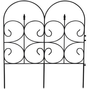 Victorian Fencing - 14 Feet - Large 32.4" X 28.3" Pieces - Wrought Iron Look