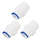 thumbnail image 1 of Conector de tubo de purificador de agua recto de 3 piezas de 1/2 pulgada BSP macho a 3/8 pulgada OD, 1 of 7