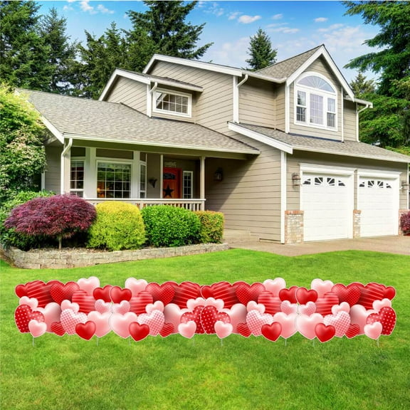 VictoryStore Valentine's Day Hearts EZ Fillers Yard Decoration Display, Outdoor Valentines Decorations, 19970