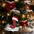 thumbnail image 5 of Mecorevxz Christmas Letter Ornament 2025,Letter Personalized Christmas Indoor for Christmas Tree Ornaments Pendant Hanging Decorations, DIY Hanging Christmas Ornaments (J), 5 of 7