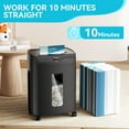 thumbnail image 6 of Office Equipment 15-Sheet Cross Cut Paper Shredder,4.76 Gallons Heavy Duty Paper/CD/Card Ultra Quitet Shredder for Home and Office,All In One Printer, 6 of 8