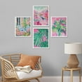 thumbnail image 3 of PixonSign Framed Wall Art Tropical and Bright Botanical Posters, Set of 4 Floral Landscape Canvas Prints, Classic Vintage Multicolor Nature Wall Décor for Home Decor - 8"x10" White, 3 of 5