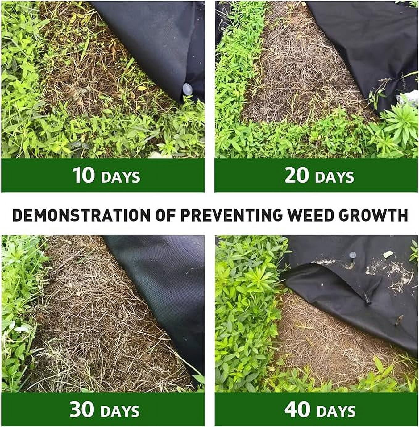 Bonison Premium Garden Weed Barrier Landscape Fabric with Free Landscape Staples, 3ft X 50ft