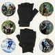 thumbnail image 5 of Guantes sin dedos para hombres Uxcell, guantes de medio dedo, guantes transpirables para entrenamiento, color negro, 1 par, XL, 5 of 6