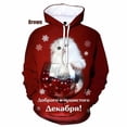 thumbnail image 4 of Sudadera con capucha de Papá Noel y gato con estampado 3D para hombre, sudadera con estampado de árbol de Navidad y muñeco de nieve, unisex, holgada, de manga larga, 4 of 5
