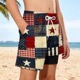 thumbnail image 4 of Edvintorg Swim Trunks Boys 4Th Of July Summer Elastic Waisted Beach Shorts with Compression Liner Clothes for Kids Size 5-14, 4 of 9