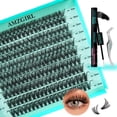 thumbnail image 1 of Kit de Extensión de Pestañas AMZGIRL 200PCS Adhesivo Impermeable 9-16mm, 1 of 7