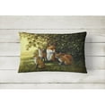 thumbnail image 2 of Carolines Treasures BDBA0382PW1216 Foxes Resitng under the Tree Fabric Decorative Pillow 12H x16W multicolor, 2 of 3