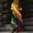 Multicolor, variant on YuXingFu Dresses for Women V Neck 3/4 Sleeve Long Summer Dress Tie Waist Nylon Vacation Casual Everyday Boho Sundresses Multicolor S