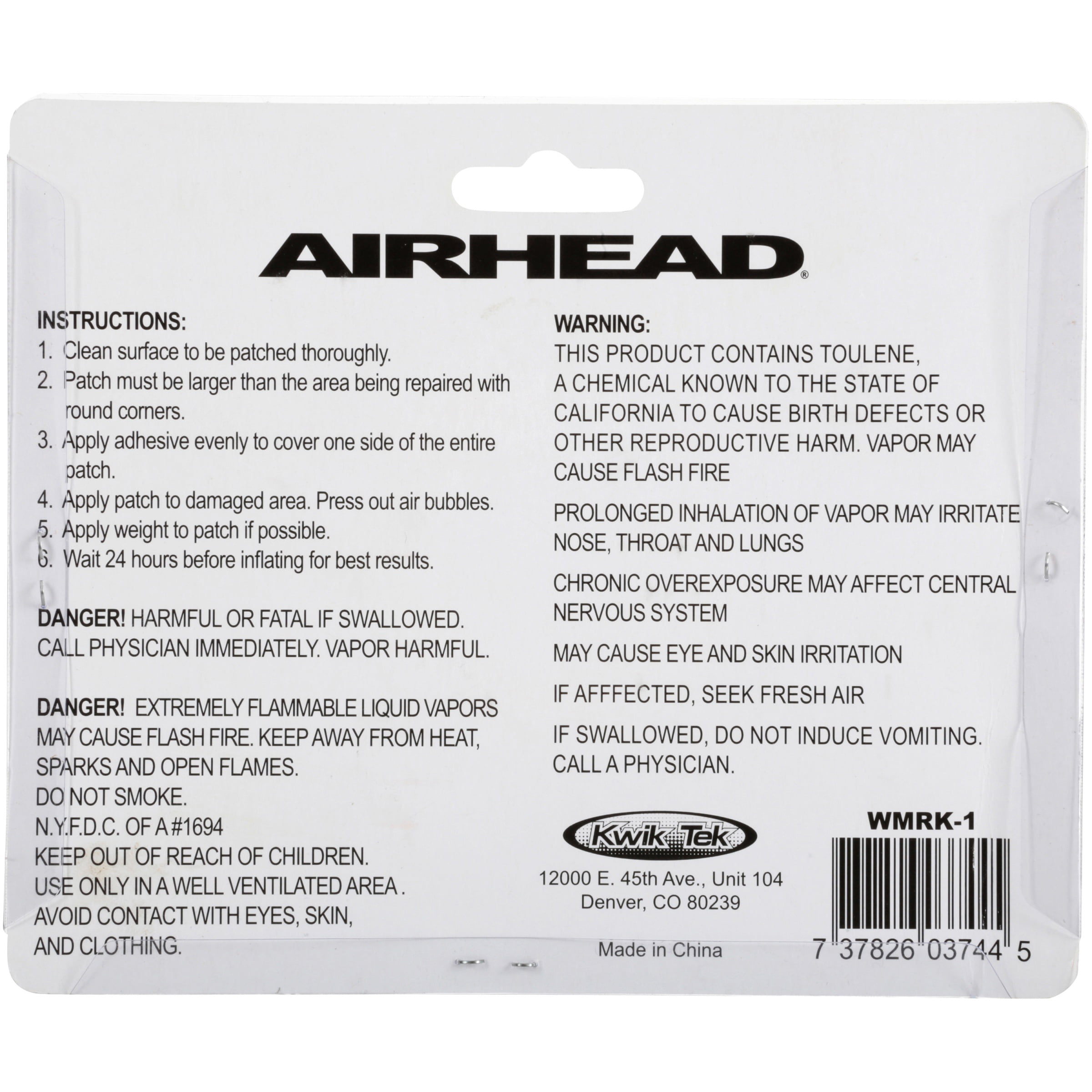 2-Pack Airhead Vinyl Repair Kit 