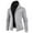 Gray 1, variant on JTieacloth Mens Slim Fit Knitted Sweater Men Fleece Thick Zip Up Hooded Cardigan Knit Coat(Gray)
