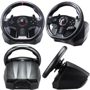 Superdrive - GS850-X Steering wheel for Racing Games with manual shifter, 3 pedals, and paddle shifters for Xbox Serie X/S, PS4, Xbox One