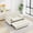 Beige, variant on Modular Sleeper Sofa Loveseat, Modern Corduroy Sofa Bed with Pull Out Bed, 2-Seat Convertible Couch for Living Room Apartment Guest, No Tools Assembly, Orange