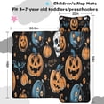 thumbnail image 5 of Halloween Pumpkins Skulls Bats and Eyeballs Toddler Nap Mats for Kids Preschool,59"x22" Sleeping Mat Bag or Kids,Toddler Sleeping Bag,Toddler Nap Mat or Daycare, 5 of 6