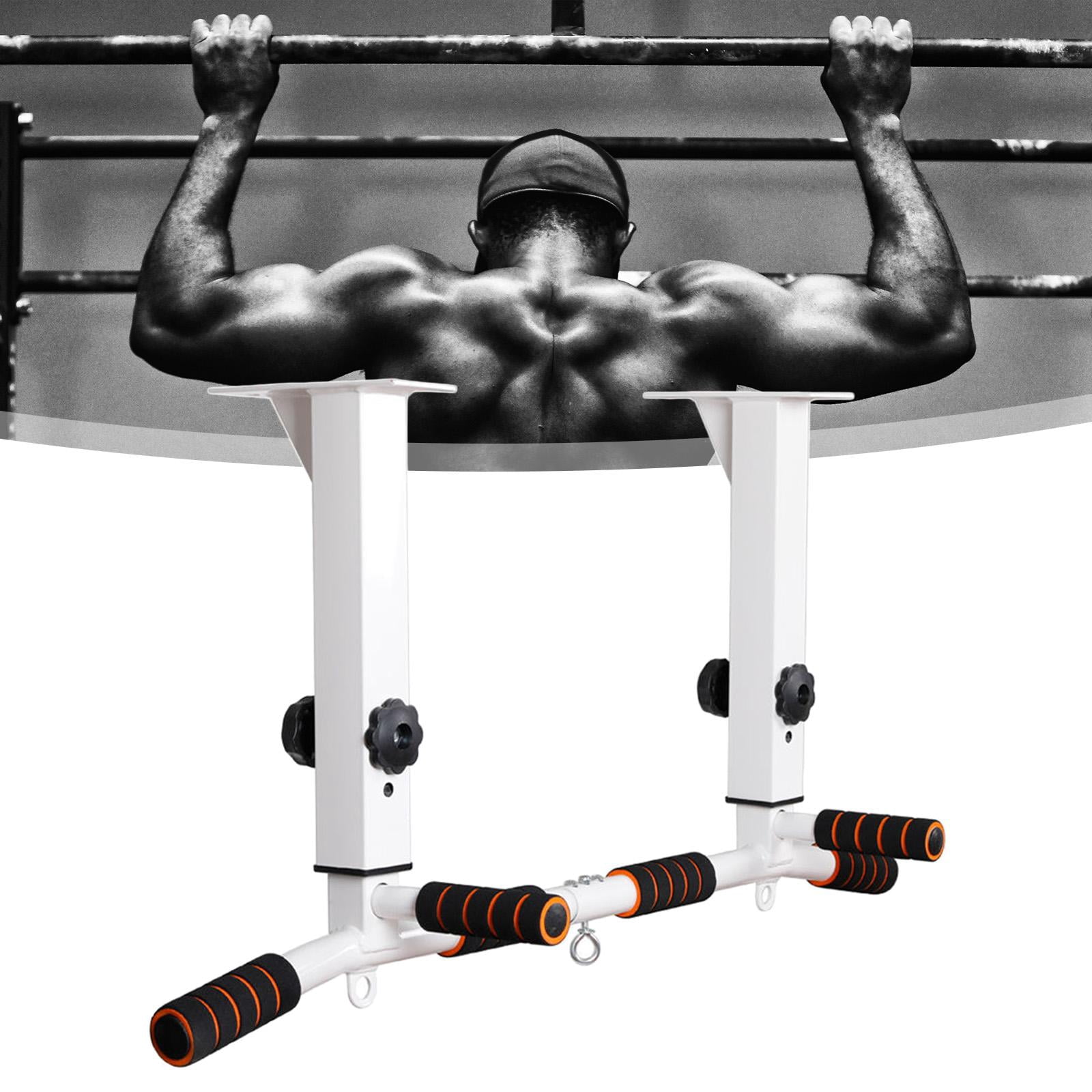 DimyFew Pull up Bar Wall Mounted Chin up Bar Easy to Install Portable Adjustable for Gym White Top Mount
