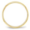thumbnail image 3 of Bague en Or Jaune 10k Solide Poli Gravable 2mm Demi-Rond Taille 12.5 Bijoux Cadeaux pour Femmes, 3 of 4