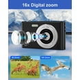 thumbnail image 2 of Kids Digital Camera, Full HD 4K Camera for Kids, Auto Focus 16x Digital Zoom with 64GB SD Card Portable Digital Cameras for Teens Boys Girls Beginner Gifts, 2 of 8